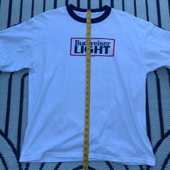 Vintage 2004 Budweiser Light Logo T-Shirt - Picture 7 of 9
